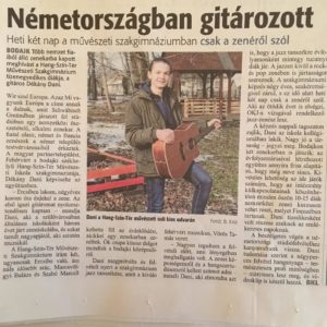 Pressebericht Dániel Dékany